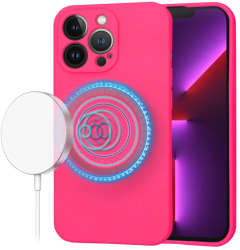Husa pentru iPhone 13 Pro - Techsuit SoftFlex MagSafe - Hot Pink 