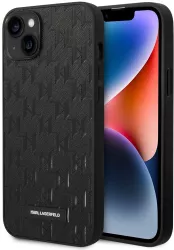 Husa pentru iPhone 14 Plus - Karl Lagerfeld Saffiano KLHCP14MSAKLHPK - Mono Metal Logo
