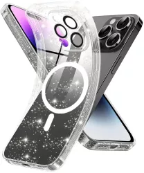 Husa pentru iPhone 14 Pro - Techsuit SparkleSkin MagSafe Series - Clear 