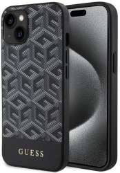 Husa pentru iPhone 15 - Guess GCube Stripes MagSafe GUHMP15SHGCFSEK - Black 