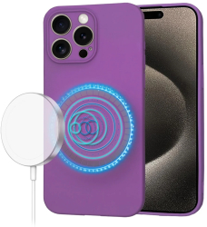 Husa pentru iPhone 15 Pro Max - Techsuit SoftFlex MagSafe - Purple 