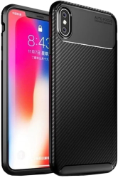 Husa pentru iPhone X iPhone 10 / iPhone XS - Techsuit CarbonFiber - Black 