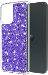 Husa pentru Motorola Moto G34 / Moto G45 - Techsuit Sparkly Glitter - Purple 