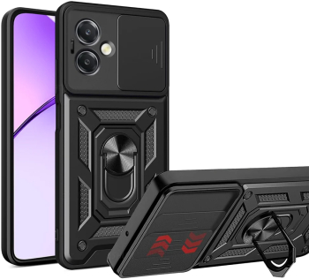 Husa pentru Oppo A40 4G / A60 5G - Techsuit CamShield Series - Black 