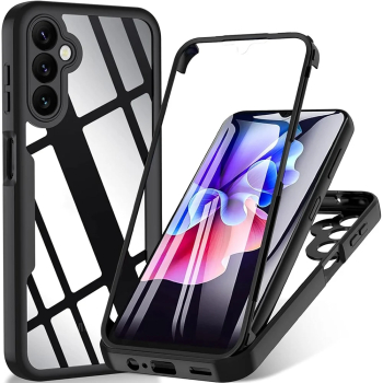 Husa pentru Samsung Galaxy A16 4G / A16 5G + Folie - Techsuit ColorVerse 360 Series - Black 