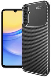 Husa pentru Samsung Galaxy A16 4G / A16 5G - Techsuit CarbonFiber - Black 