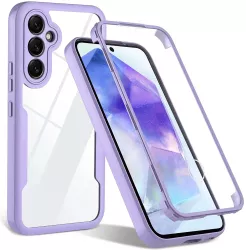 Husa pentru Samsung Galaxy A55 5G + Folie - Techsuit ColorVerse 360 Series - Purple 