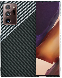 Husa pentru Samsung Galaxy Note 20 Ultra / Note 20 Ultra 5G - Techsuit Carbonite FiberShell - Stealth Gray 