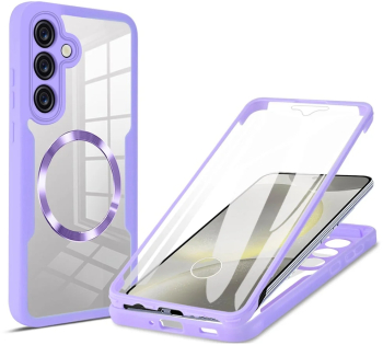 Husa pentru Samsung Galaxy S24 + Folie - Techsuit ColorVerse 360 MagSafe Series - Purple 