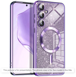 Husa pentru Samsung Galaxy S25 Plus - Techsuit Luxury Glitter MagSafe - Light Purple