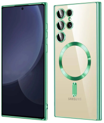 Husa pentru Samsung Galaxy S25 Ultra - Techsuit Luxury Crystal MagSafe - Light Green 