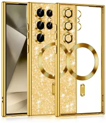Husa pentru Samsung Galaxy S25 Ultra - Techsuit Luxury Glitter MagSafe - Gold 