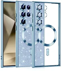 Husa pentru Samsung Galaxy S25 Ultra - Techsuit Luxury Glitter MagSafe - Light Blue