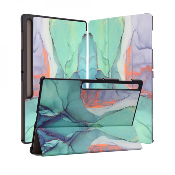Husa pentru Samsung Galaxy Tab S8 Ultra / S9 Ultra / S10 Ultra - Techsuit FoldPro - Green Time 