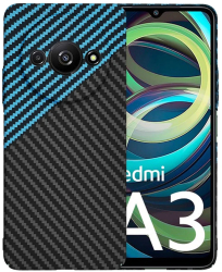 Husa pentru Xiaomi Redmi A3 - Techsuit Carbonite FiberShell - Blue Pulse 