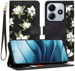 Husa pentru Xiaomi Redmi Note 14 5G - Techsuit FlipCraft - Flowers of the Dawn 