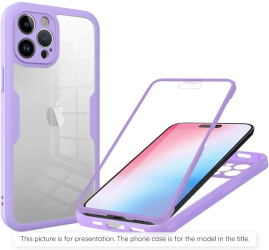 Husa pentru Xiaomi Redmi Note 14 Pro / Note 14 Pro+ / Poco X7 + Folie - Techsuit ColorVerse 360 Series - Purple 