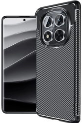 Husa pentru Xiaomi Redmi Note 14 Pro / Poco X7 - Techsuit CarbonFiber - Black 