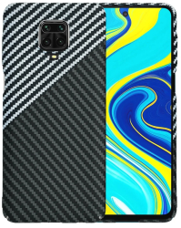 Husa pentru Xiaomi Redmi Note 9S / Note 9 Pro / Note 9 Pro Max - Techsuit Carbonite FiberShell - Stealth Gray 