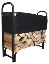 Suport stivuit lemne cu prelata 39x126x118 cm