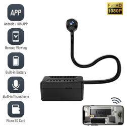 Mini Camera de Supraveghere 4G TSS-X7A 1080P Unghi larg 120° SIM Slot SD Card Slot Retea GSM Transmisie Live Detectie Miscare 