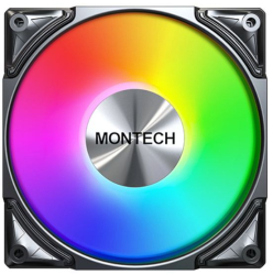 Ventilator radiator Montech Metal Pro ARGB 120mm PWM Black 