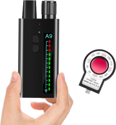 Detector Profesional de Dispozitive Spion GSM Bluetooth Si WiFi TSS-A9D Detector de Unde Magnetice si Scanare Laser 