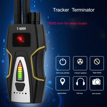 Detector Profesional de Dispozitive Spion GSM Bluetooth Si WiFi TSS-T8000 Detector de Unde Magnetice 