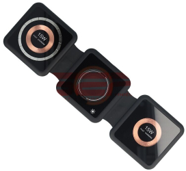 Incarcator retea wireless pliabil Fast Charge 3 in 1 15W H39