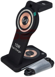 Incarcator retea wireless pliabil Fast Charge 5 in 1 15W H60 