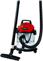 Aspirator umed-uscat Einhell TC-VC 1812 S 1250W 18kPa vas 12L inox furtun 1.5m functie suflare aer 