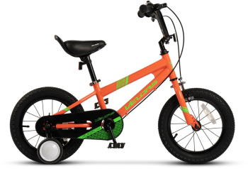 Bicicleta Copii 3-5 ani Velors V1403B 14 portocaliu/verde 