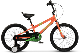 Bicicleta Copii 7-10 ani Velors V2003B 20 portocaliu/verde 