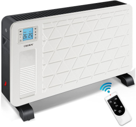 Convector Crown RCH-8302 Rally 2300W 25 m2 3 nivele Wi-Fi Termostat Timer Telecomanda Alb 