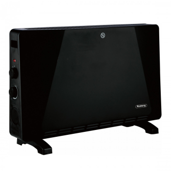 Convector pentru pardoseala Rosberg R51974E 2500W 3 trepte Termostat Auto. Inchidere Black 