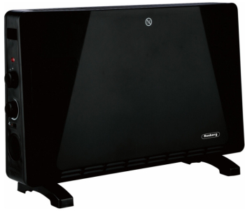 Convector pentru pardoseala Rosberg R51974ET 2500W 3 trepte Turbo Termostat Auto. Inchidere Black 