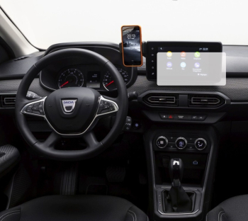 Folie Protectie Display Navigatie Duragon Dacia Sandero Stepway 2020-2024 silicon Transparent Anti-zgarieturi Anti-amprenta Regenerabi