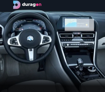 Folie Protectie Display Navigatie Duragon si Ceasuri de bord BMW Seria 8 2022+ si Ceasuri de bord silicon Mat Anti-zgarieturi Anti-ampr 
