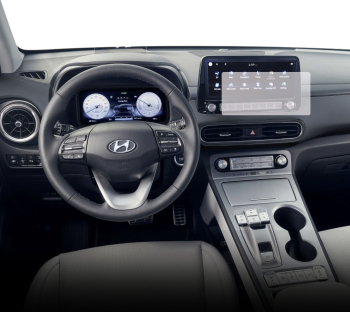 Folie Protectie Navigatie Hyundai Kona Electric 2020-2021 Duragon protectie Display Navigatie silicon Transparent Anti-zgarieturi Anti-