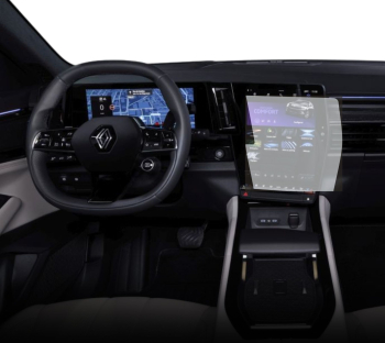 Folie Protectie Navigatie Renault Espace 2023+ Duragon protectie Display Navigatie silicon Transparent Anti-zgarieturi Anti-amprenta R 