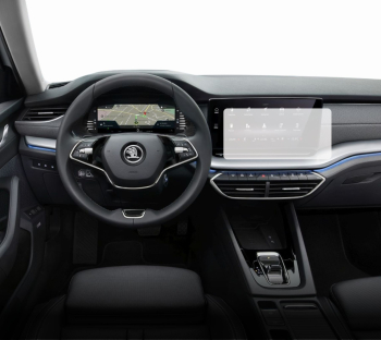 Folie Protectie Navigatie Skoda Octavia 2019-2024 Duragon protectie Display Navigatie silicon Transparent Anti-zgarieturi Anti-amprenta 
