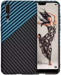 Husa pentru Huawei P20 Pro - Techsuit Carbonite FiberShell - Blue Pulse 