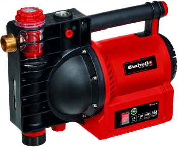 Pompa de suprafata pentru apa curata Einhell GE-GP 1145 ECO 1100 W 4500 lh debit maxim 4.8 bar presiune maxima 35°C temperatura maxima 
