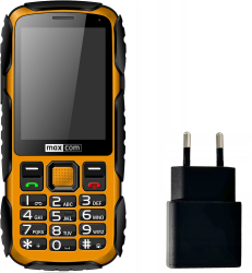 Telefon mobil Maxcom MM920 Light Yellow + Adaptor priza Maxcom 10W 
