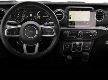 Folie Protectie Navigatie Jeep Wrangler 4xe 2021-2023 Duragon protectie Display Navigatie silicon Transparent Anti-zgarieturi Anti-ampr 