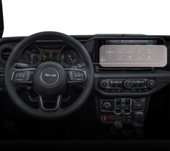 Folie Protectie Navigatie Jeep Wrangler Rubicon 4xe 2023+ Duragon protectie Display Navigatie silicon Mat Anti-zgarieturi Anti-amprenta 