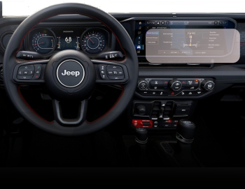 Folie Protectie Navigatie Jeep Wrangler Willys 2023+ Duragon protectie Display Navigatie silicon Mat Anti-zgarieturi Anti-amprenta Ant 