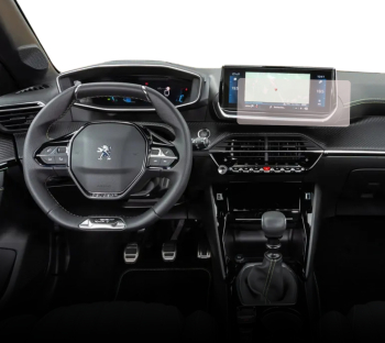 Folie Protectie Navigatie Peugeot e-208 2019-2023 Duragon protectie Display Navigatie silicon Transparent Anti-zgarieturi Anti-amprenta 