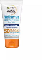Gel facial hidratant cu protectie solara Garnier Sensitive Advanced SPF50+ 50 ml