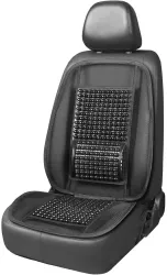 Husa scaun auto cu bile de masaj si suport lombar dimensiuni 98 x 49 cm culoare Neagra 